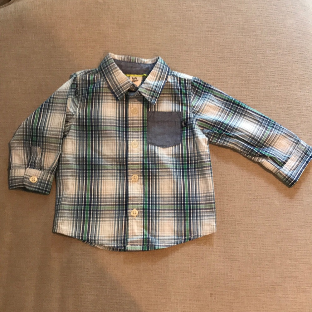 Baby B’gosh Botton Down Plaid Dress Shirt